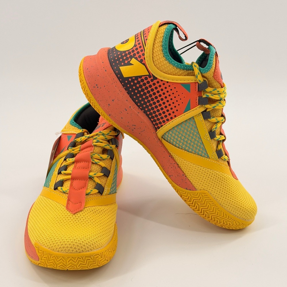 AND1 Basketball Shoes Kids Size 6 Yellow Orange NWT Streetwear Athletic Sneakers